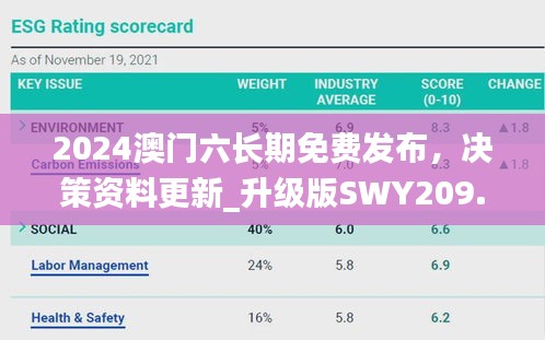 2024澳门六长期免费发布，决策资料更新_升级版SWY209.91