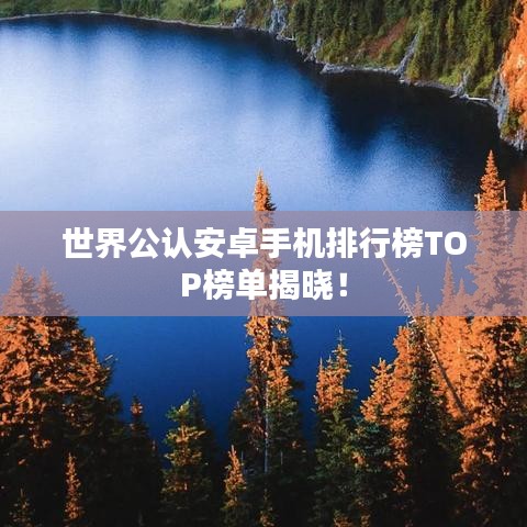 世界公认安卓手机排行榜TOP榜单揭晓！