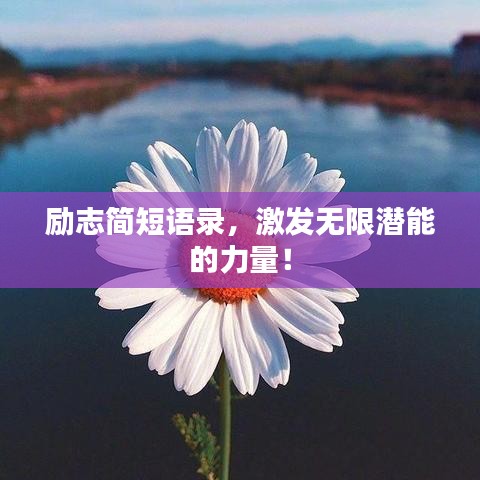 励志简短语录，激发无限潜能的力量！