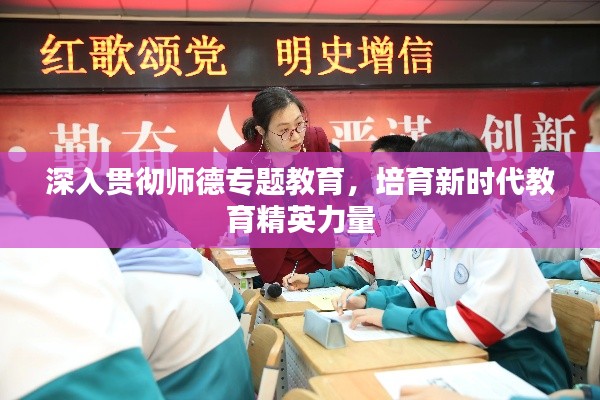 深入贯彻师德专题教育，培育新时代教育精英力量